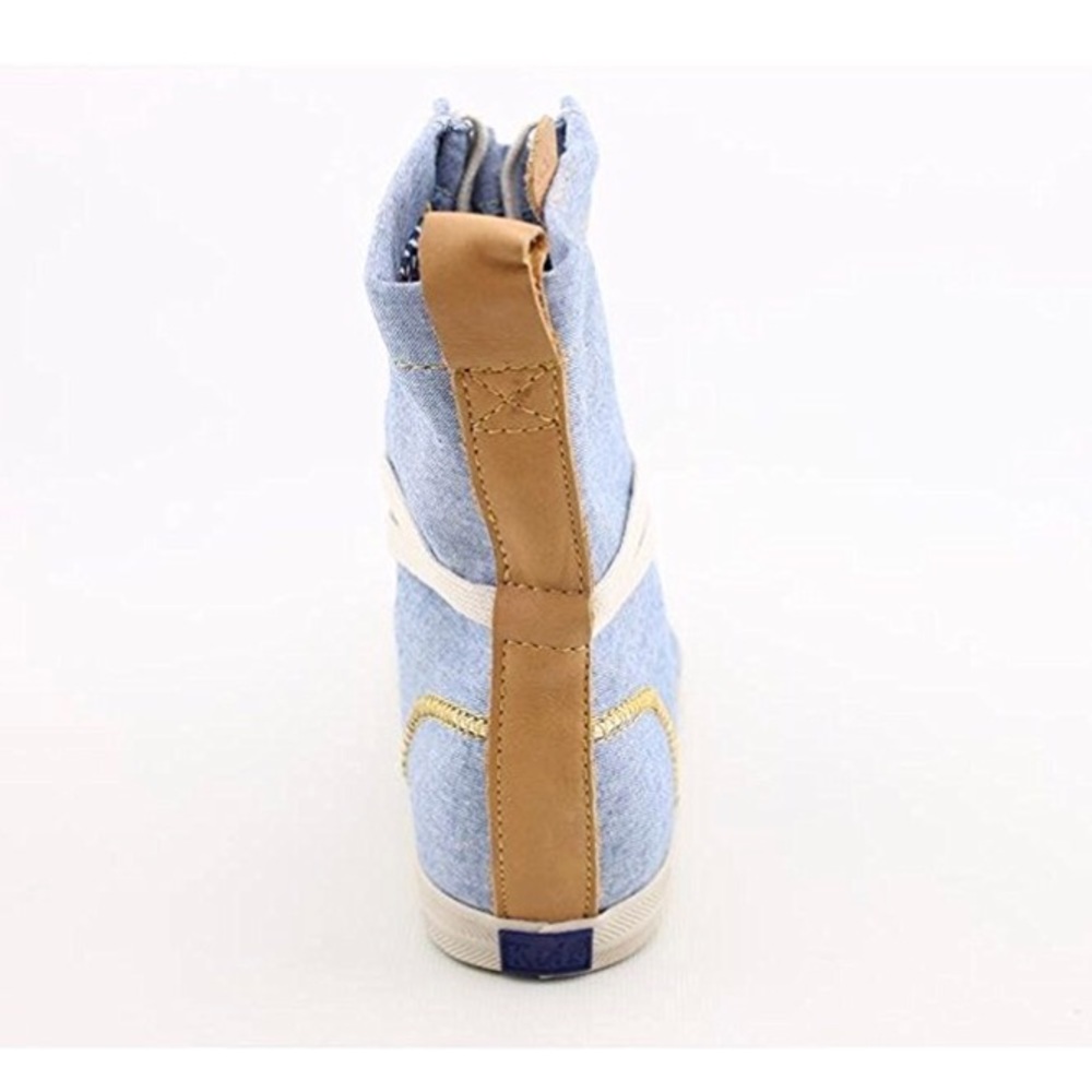 NIB Keds Blue High Top Sneaker Canvas Bootie - Picture 6 of 6